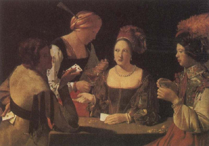 Georges de La Tour The Card-Sharp with the Ace of Diamonds china oil painting image